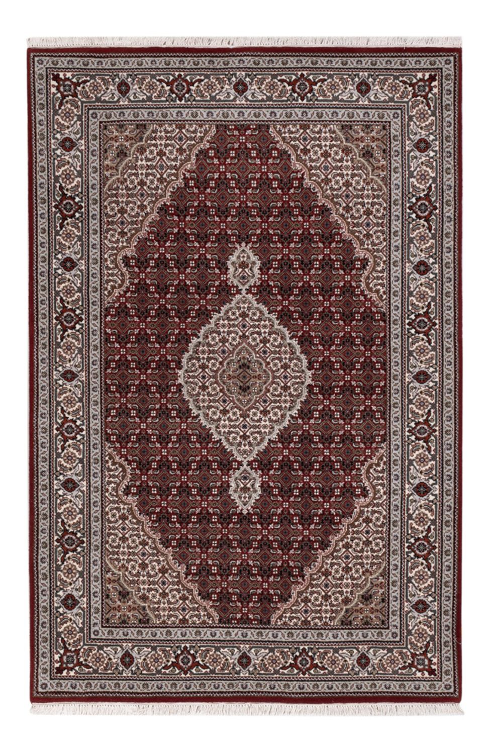 Dywan orientalny - Tabriz - 186 x 124 cm - ciemny beż