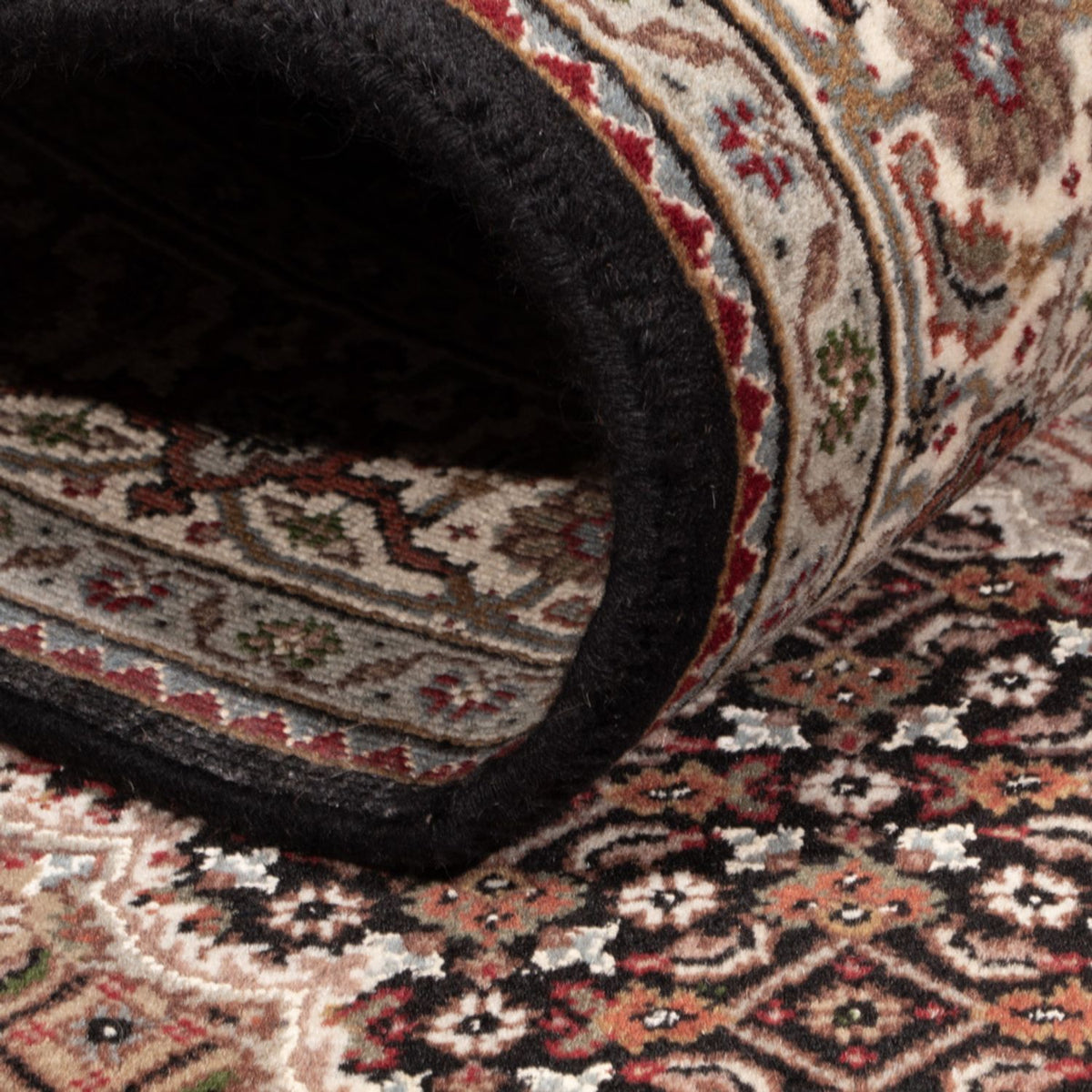 Dywan orientalny - Tabriz - 188 x 123 cm - ciemny beż