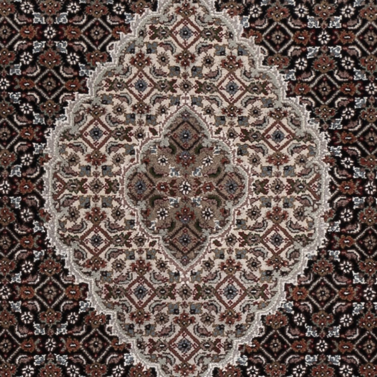 Dywan orientalny - Tabriz - 187 x 124 cm - ciemny beż