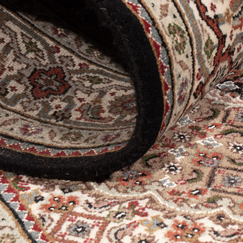 Dywan orientalny - Tabriz - 187 x 124 cm - ciemny beż