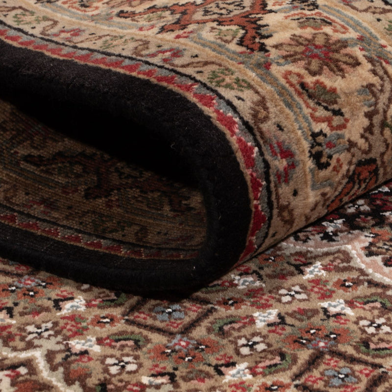 Dywan orientalny - Tabriz - 184 x 127 cm - ciemny beż