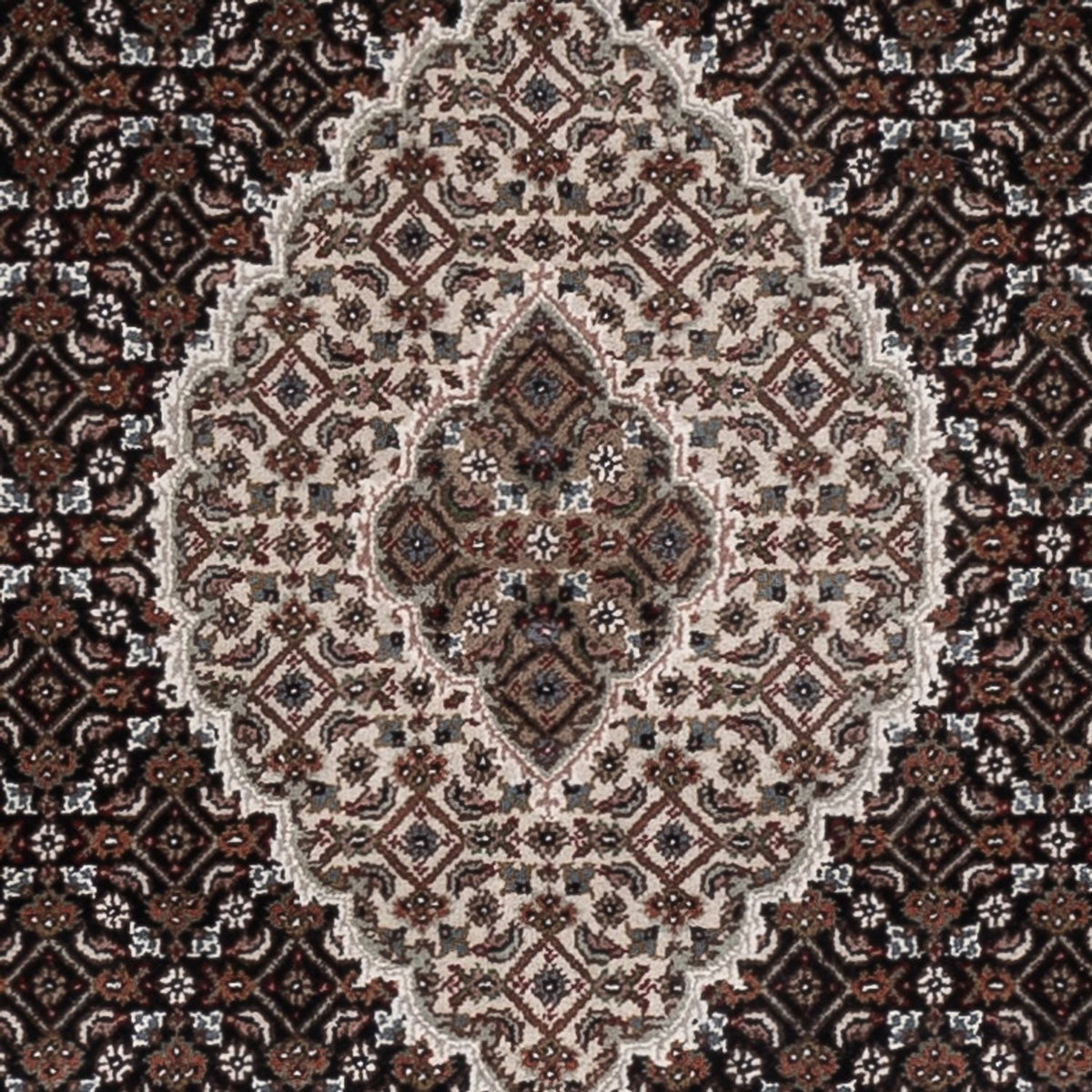 Dywan orientalny - Tabriz - 184 x 120 cm - ciemny beż