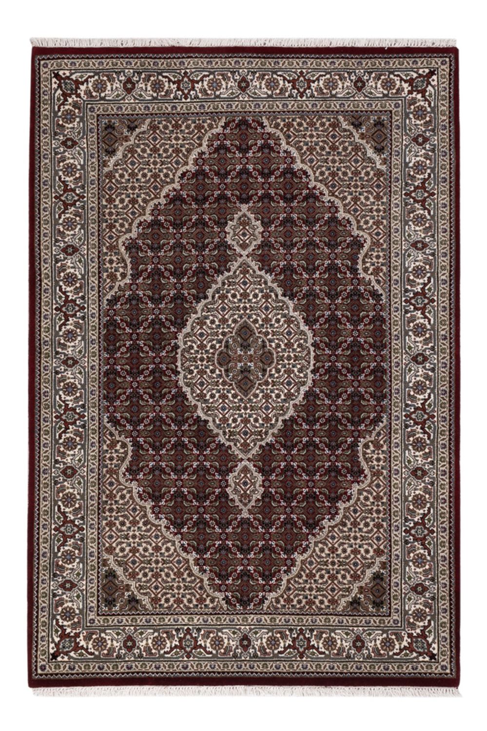 Dywan orientalny - Tabriz - 186 x 124 cm - ciemny beż