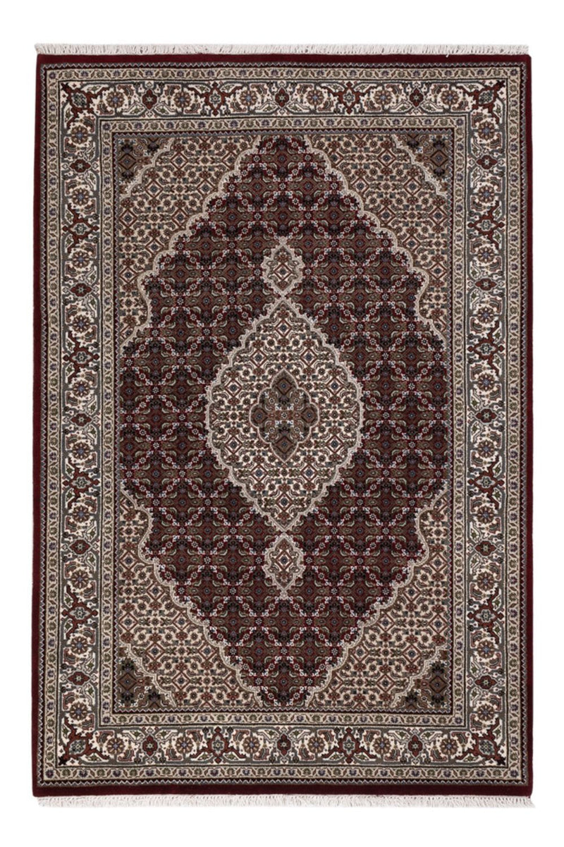 Dywan orientalny - Tabriz - 186 x 124 cm - ciemny beż