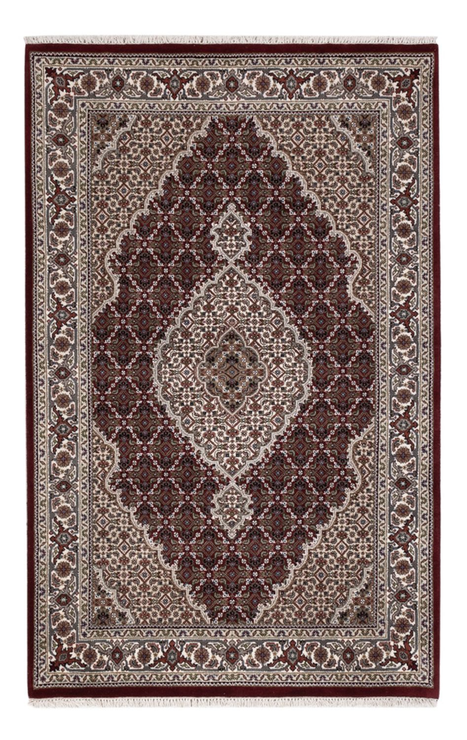 Dywan orientalny - Tabriz - 183 x 119 cm - ciemny beż