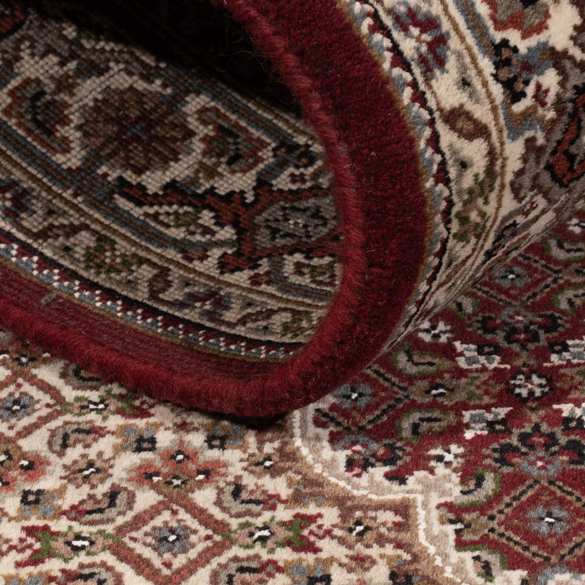 Dywan orientalny - Tabriz - 183 x 119 cm - ciemny beż