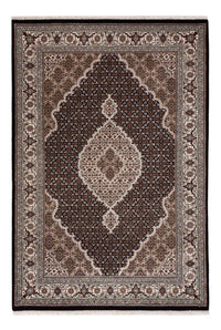 Dywan orientalny - Tabriz - 184 x 124 cm - ciemny beż