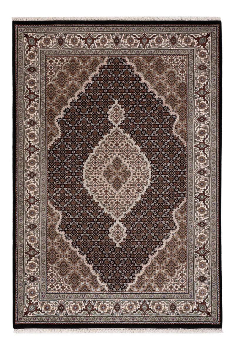 Dywan orientalny - Tabriz - 184 x 124 cm - ciemny beż