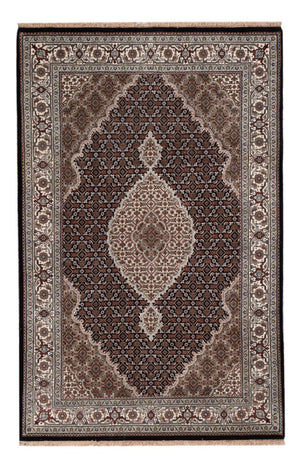Dywan orientalny - Tabriz - 188 x 123 cm - ciemny beż