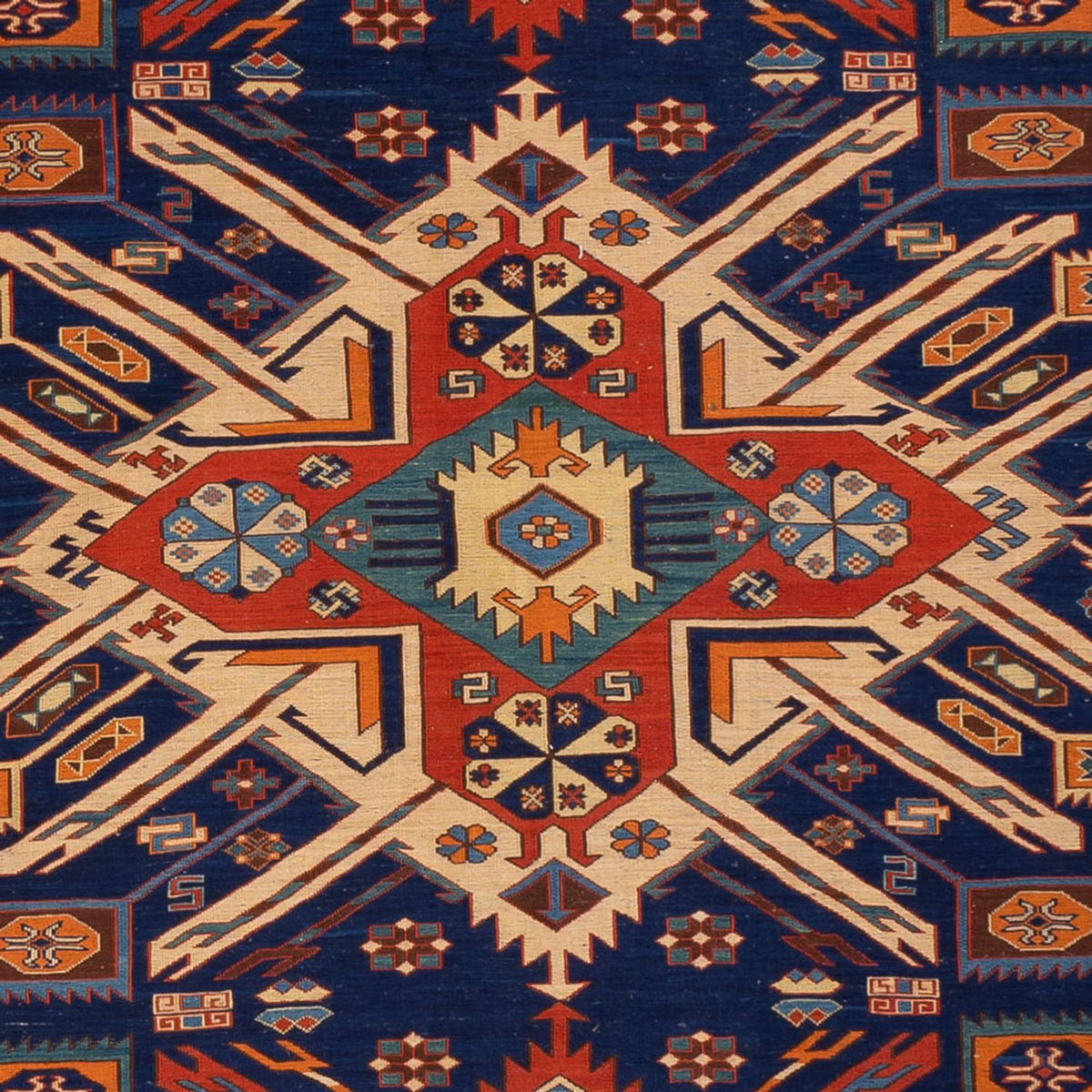 Dywan Kelim - Orientalny - Soumak - 299 x 214 cm - wielokolorowy