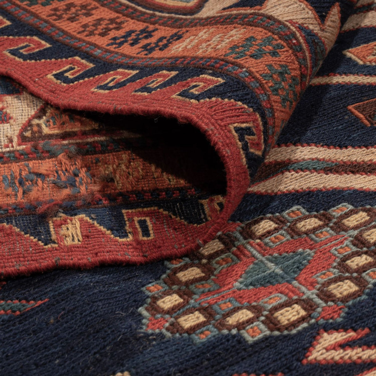 Dywan Kelim - Orientalny - Soumak - 299 x 214 cm - wielokolorowy