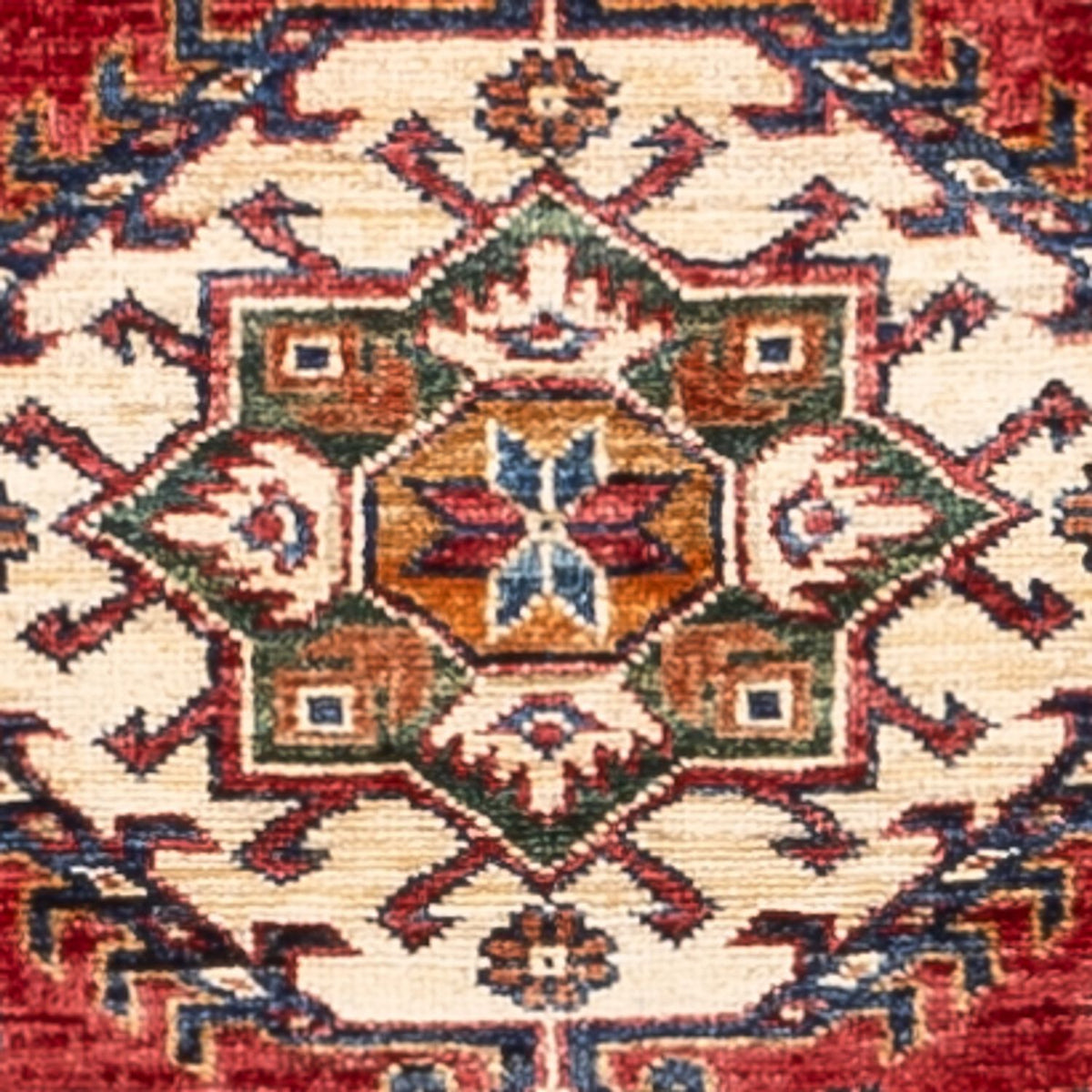 Biegacz Dywan Ziegler - Kazak - 245 x 77 cm - czerwony