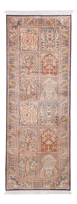 Biegacz Jedwabny dywan - Kashmir Silk - 236 x 80 cm - ciemny beż