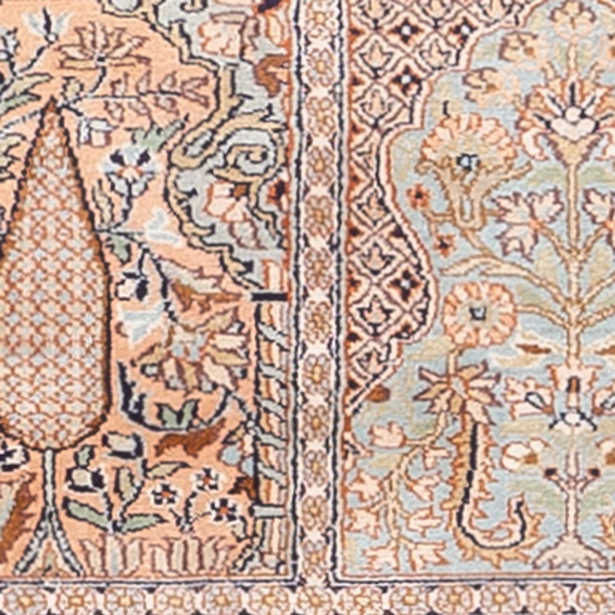 Biegacz Jedwabny dywan - Kashmir Silk - 236 x 80 cm - ciemny beż