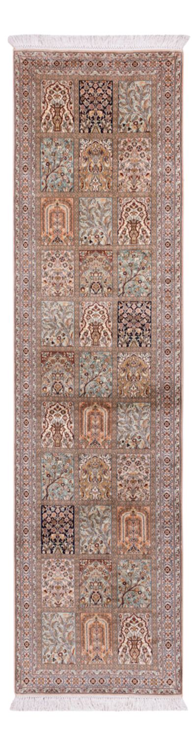 Biegacz Jedwabny dywan - Kashmir Silk - 304 x 79 cm - ciemny beż
