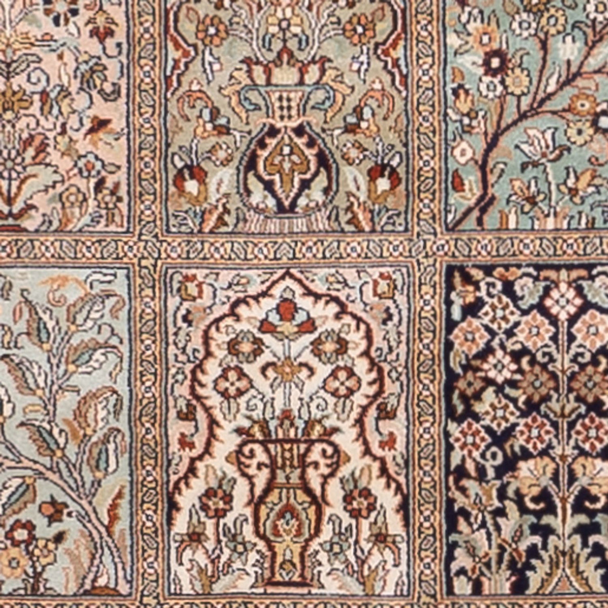 Biegacz Jedwabny dywan - Kashmir Silk - 304 x 79 cm - ciemny beż