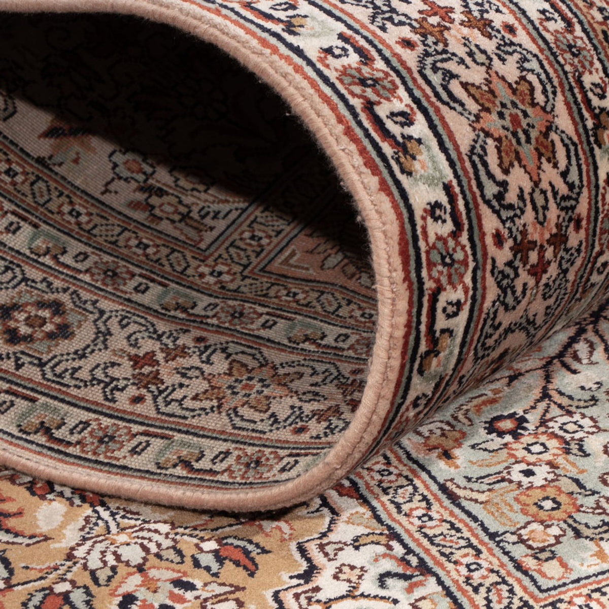 Biegacz Jedwabny dywan - Kashmir Silk - 304 x 79 cm - ciemny beż