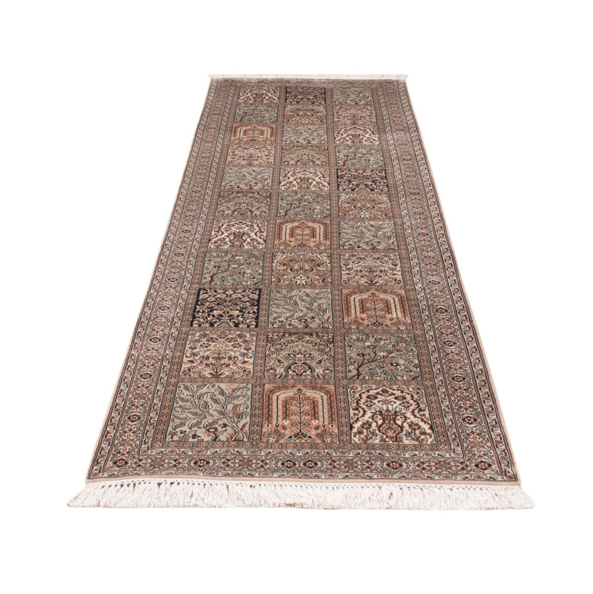 Biegacz Jedwabny dywan - Kashmir Silk - 304 x 79 cm - ciemny beż
