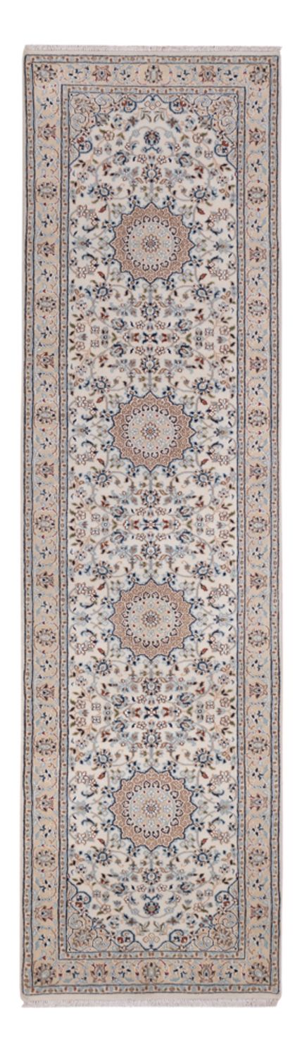Biegacz Orientalny dywan - Nain - Indus - 307 x 80 cm - beżowy