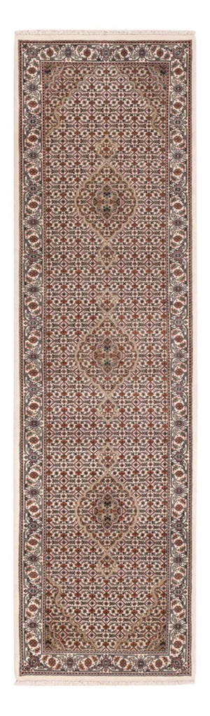 Biegacz Dywan orientalny - Tabriz - 315 x 84 cm - ciemny beż