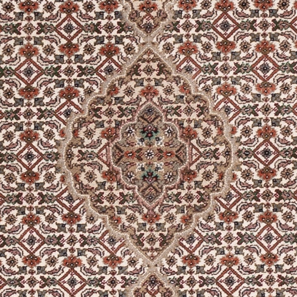 Biegacz Dywan orientalny - Tabriz - 315 x 84 cm - ciemny beż