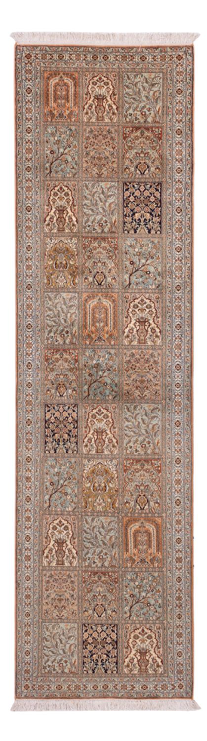 Biegacz Jedwabny dywan - Kashmir Silk - 301 x 77 cm - ciemny beż