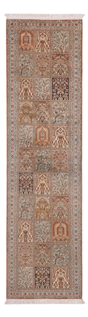 Biegacz Jedwabny dywan - Kashmir Silk - 301 x 77 cm - ciemny beż