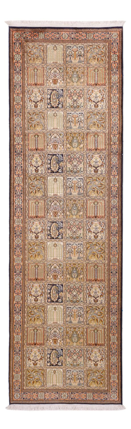 Biegacz Jedwabny dywan - Kashmir Silk - 280 x 77 cm - ciemny beż
