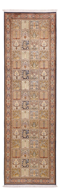 Biegacz Jedwabny dywan - Kashmir Silk - 280 x 77 cm - ciemny beż