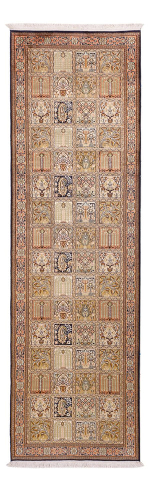 Biegacz Jedwabny dywan - Kashmir Silk - 280 x 77 cm - ciemny beż
