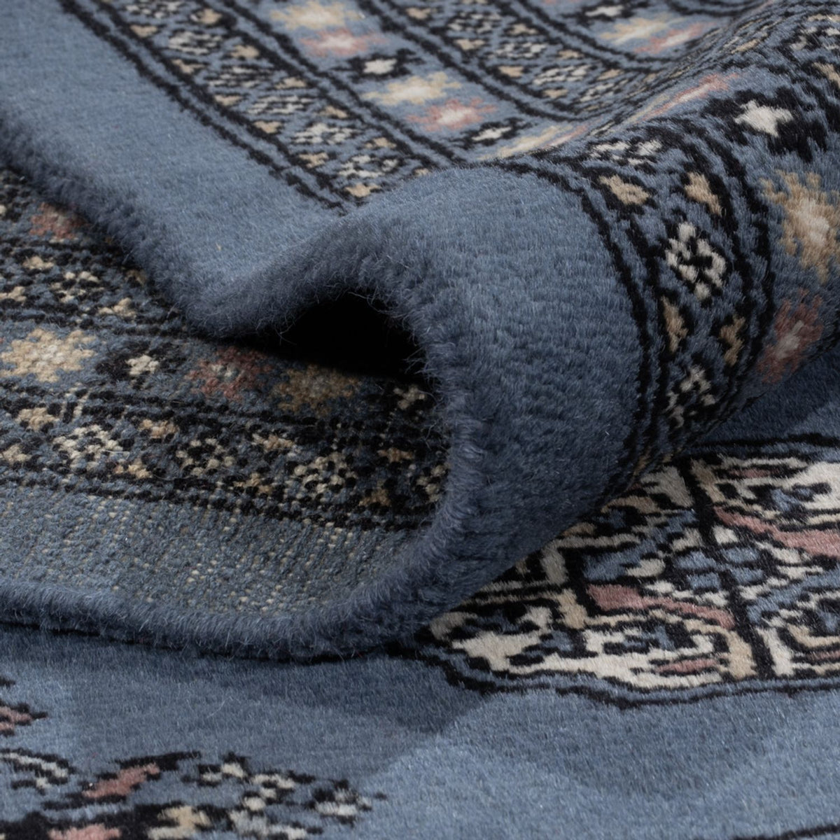 Afgański dywan - Bukhara - 344 x 248 cm - niebieski