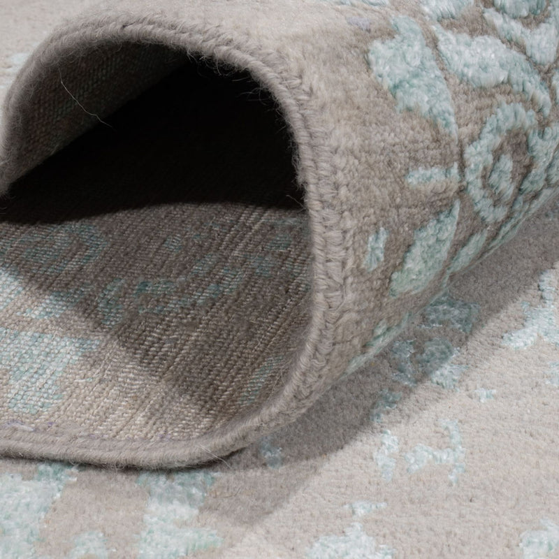 Designerski dywan - 358 x 270 cm - jasnoniebieski