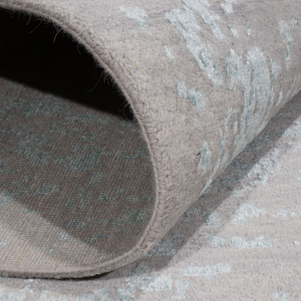 Designerski dywan - 367 x 275 cm - jasnoniebieski