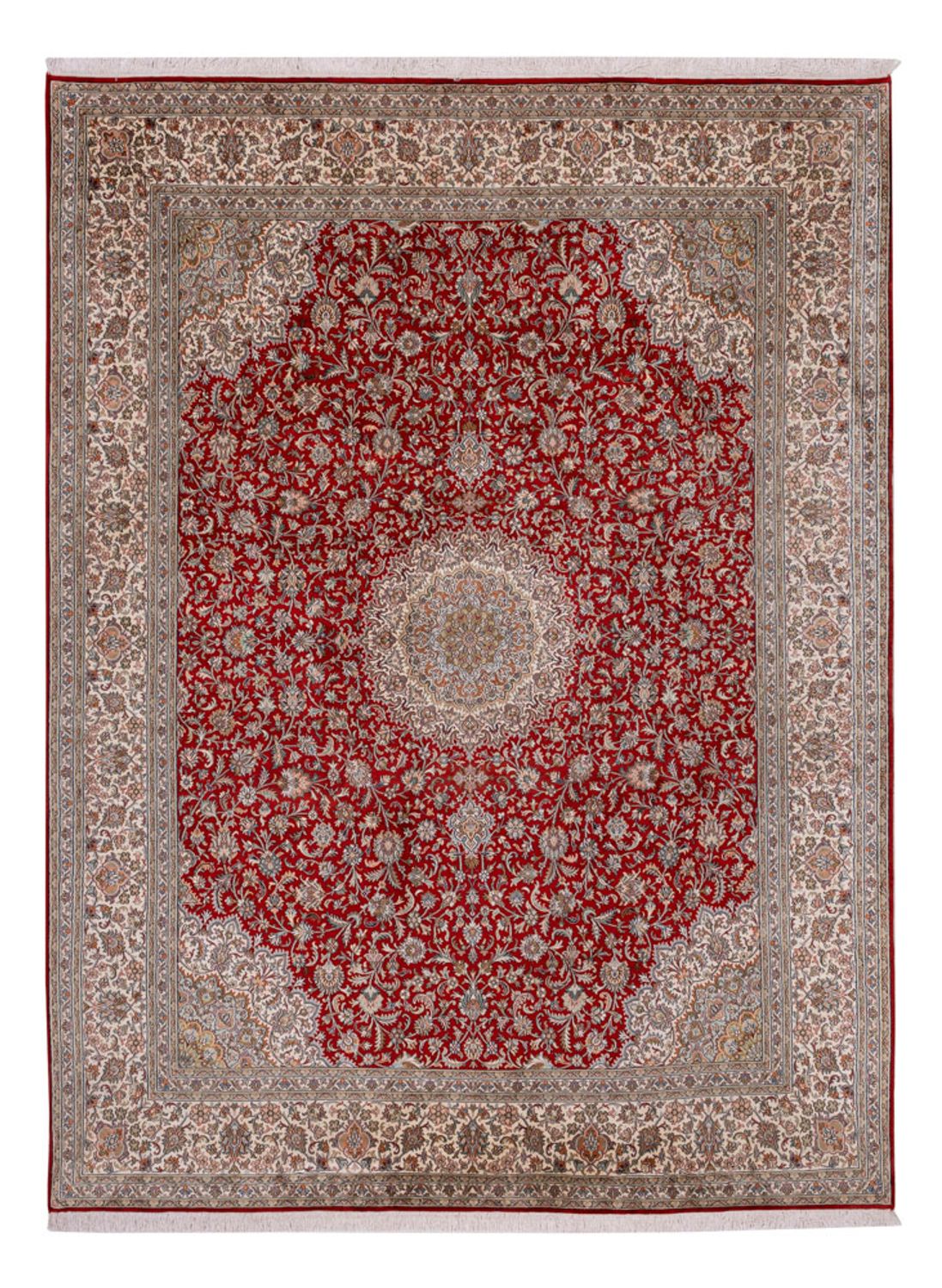 Jedwabny dywan - Kashmir Silk - 327 x 244 cm - czerwony