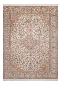 Jedwabny dywan - Kashmir Silk - 329 x 244 cm - beżowy