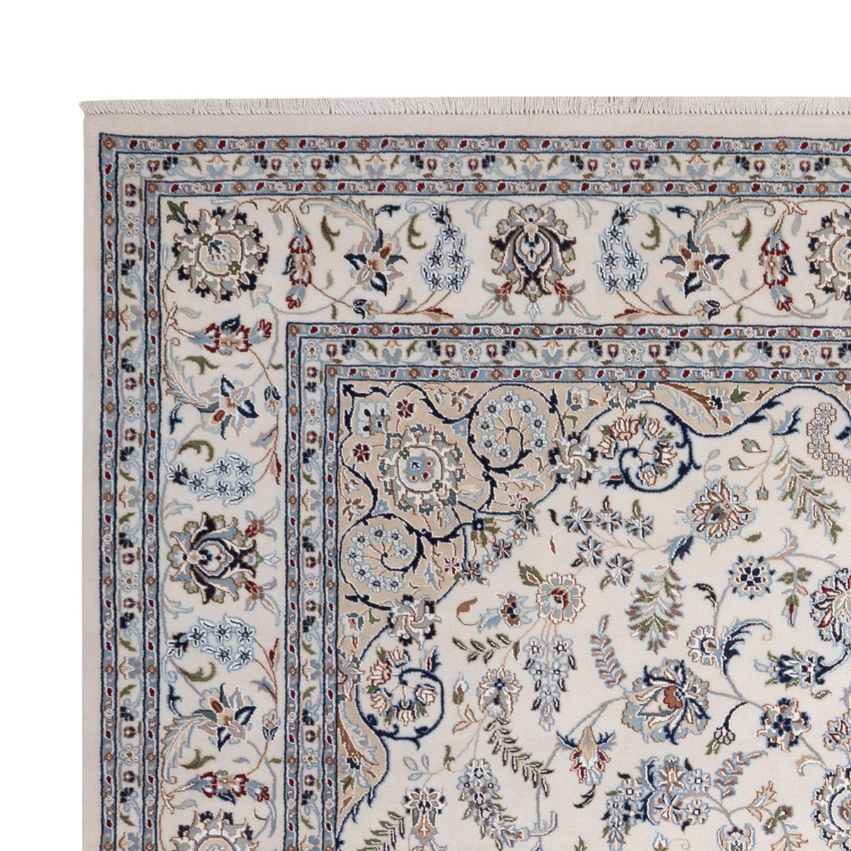 Orientalny dywan - Nain - Indus - 361 x 270 cm - kremowy