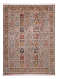 Jedwabny dywan - Kashmir Silk - 372 x 277 cm - ciemny beż