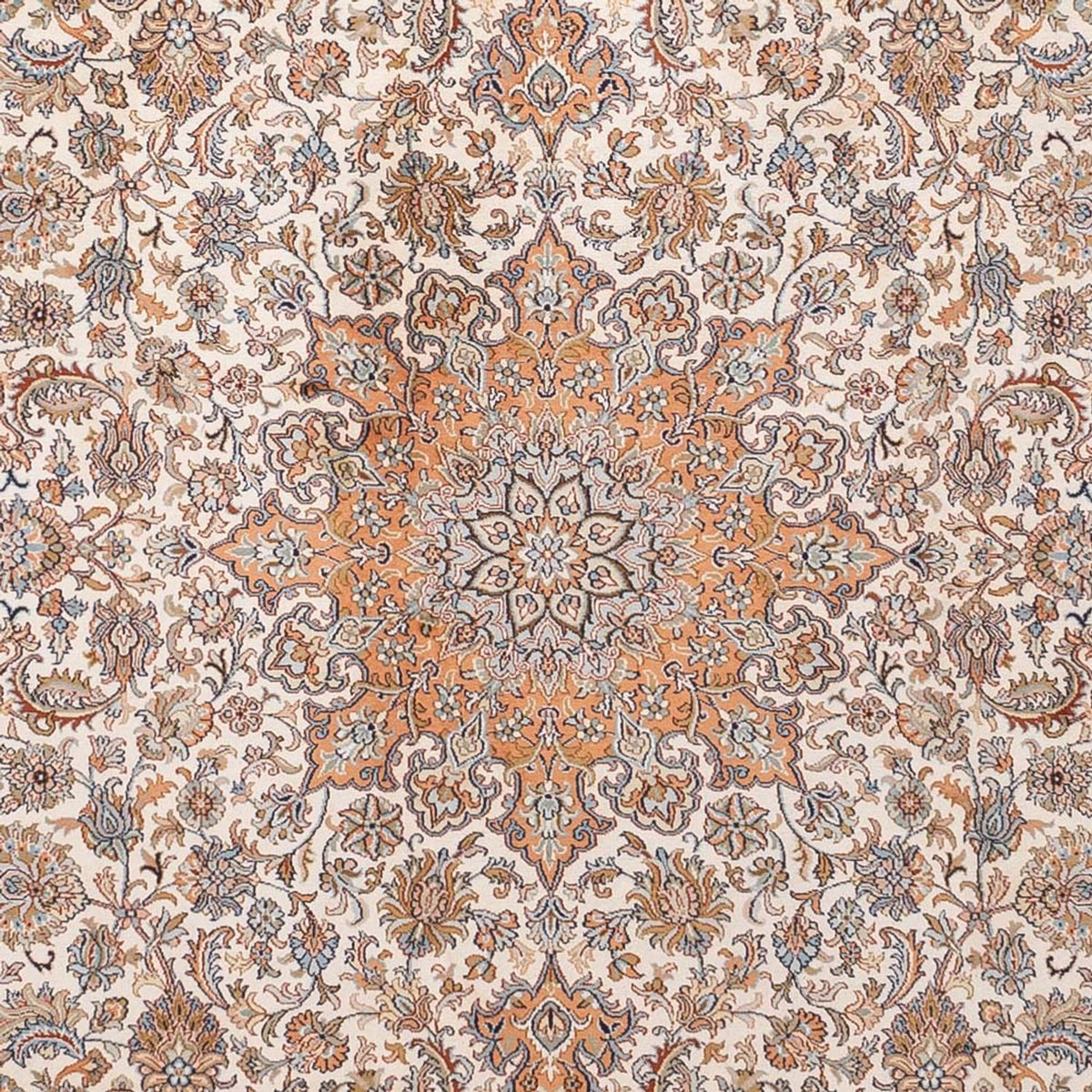 Jedwabny dywan - Kashmir Silk - 347 x 247 cm - beżowy