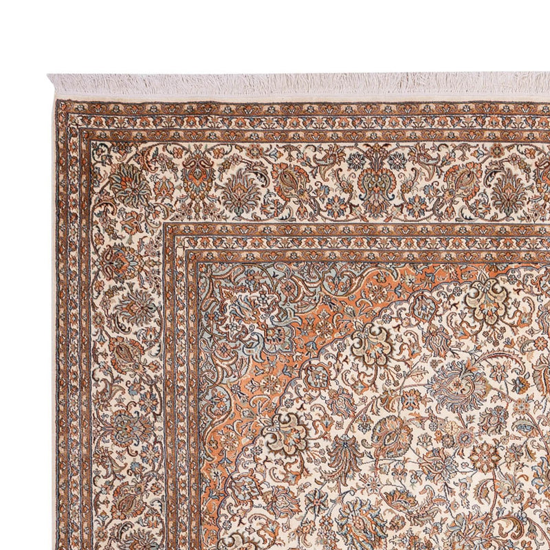 Jedwabny dywan - Kashmir Silk - 347 x 247 cm - beżowy