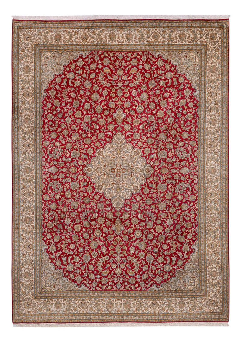 Jedwabny dywan - Kashmir Silk - 339 x 244 cm - czerwony