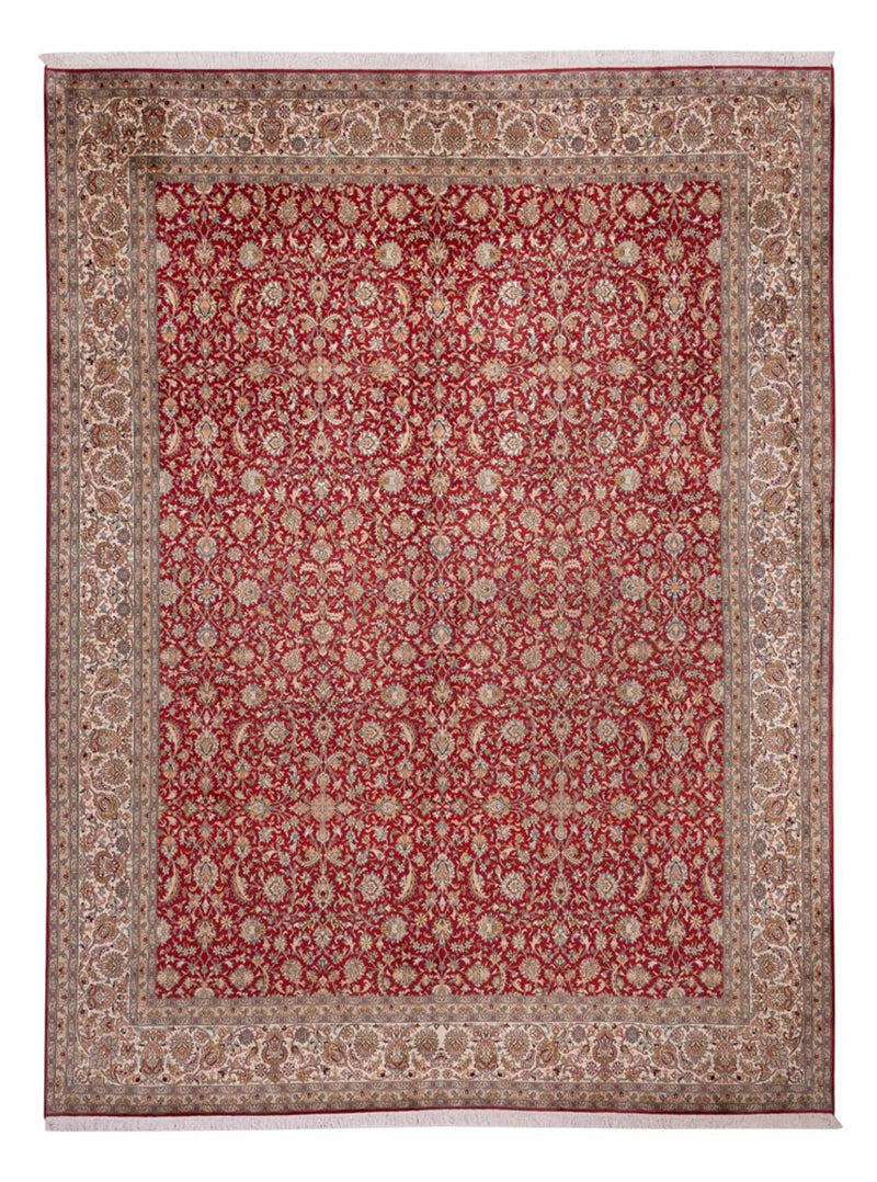 Jedwabny dywan - Kashmir Silk - 369 x 279 cm - czerwony