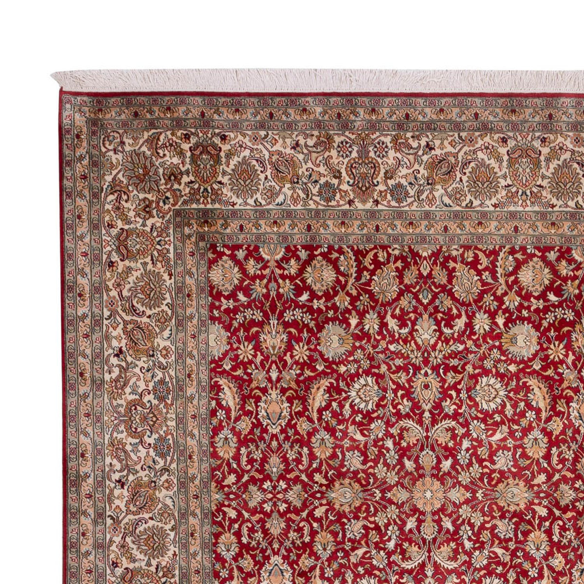 Jedwabny dywan - Kashmir Silk - 369 x 279 cm - czerwony