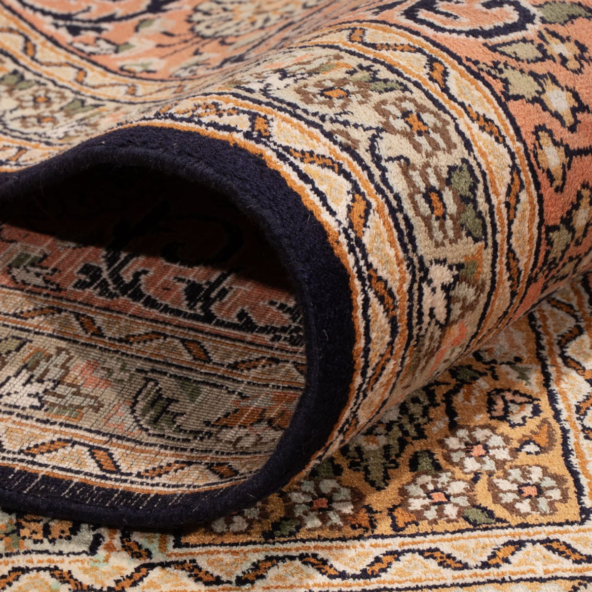 Jedwabny dywan - Kashmir Silk - 330 x 246 cm - ciemny beż