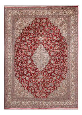Jedwabny dywan - Kashmir Silk - 332 x 245 cm - czerwony