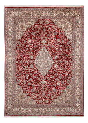 Jedwabny dywan - Kashmir Silk - 332 x 245 cm - czerwony