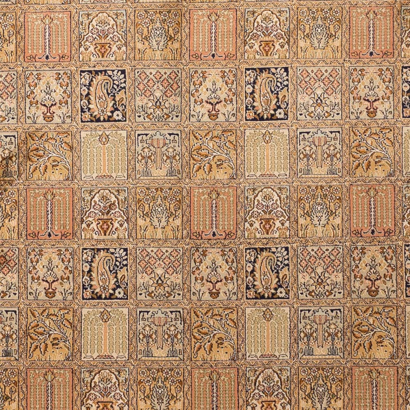 Jedwabny dywan - Kashmir Silk - 339 x 246 cm - ciemny beż