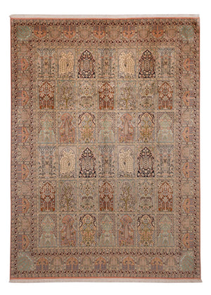Jedwabny dywan - Kashmir Silk - 324 x 238 cm - beżowy