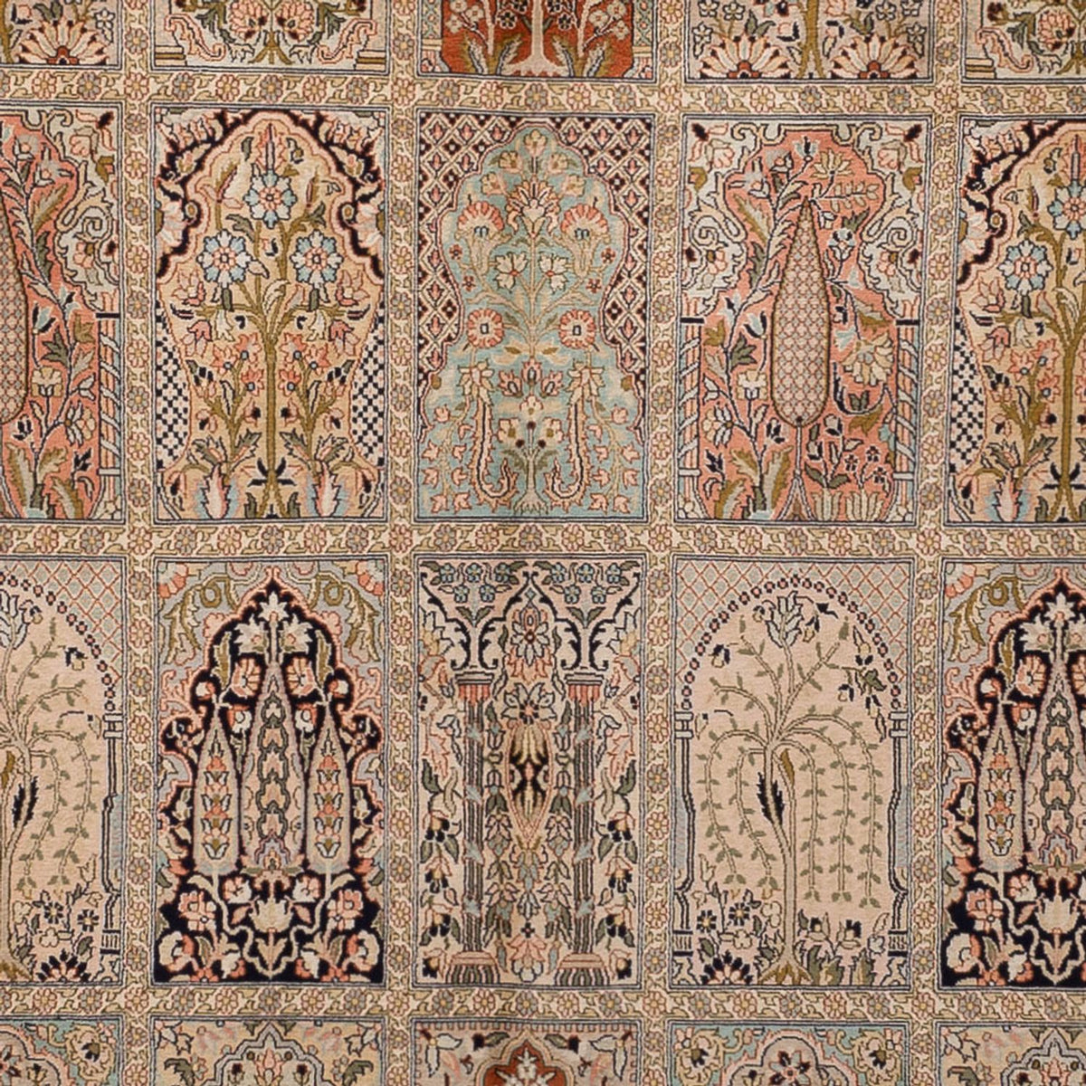 Jedwabny dywan - Kashmir Silk - 324 x 238 cm - beżowy