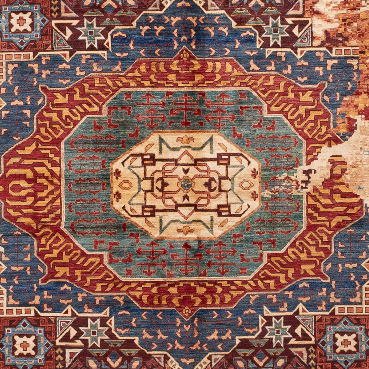 Designerski dywan - 396 x 303 cm - wielokolorowy