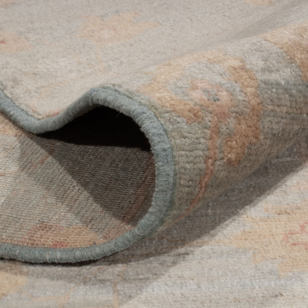 Dywan Zieglera - 402 x 306 cm - jasnoniebieski